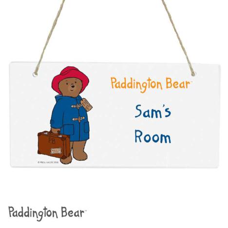 Personalised Paddington Bear Wooden Sign £14.99